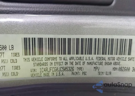 2018 Jeep Grand Cherokee Overland 4X4 из США, поврежденный, VIN 1C4RJFCG0JC505326